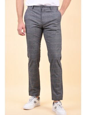 Pantaloni Barbati Selected Slim Arval Grey/Check